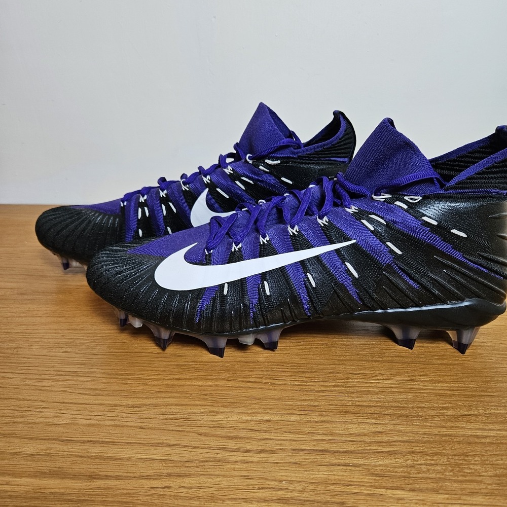 Nike Alpha Menace Elite 2‎ Football Cleats Size 17 Purple Black 717140-510